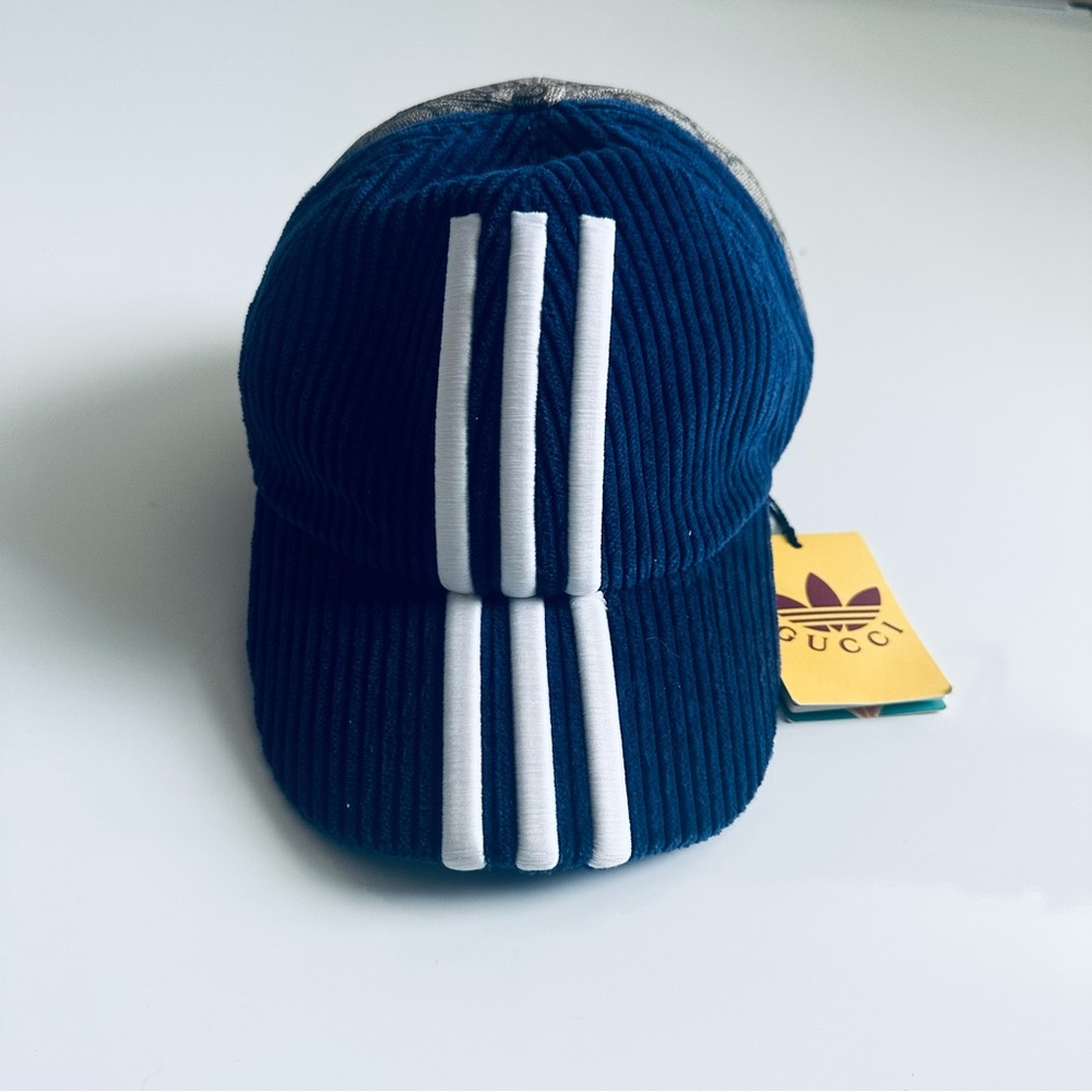 Gucci x Adidas Double Sided GG Supreme Canvas Hat - Picture 3 of 7